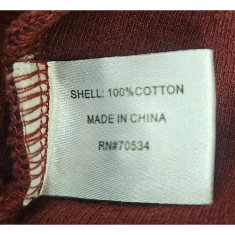 Orvis Men's Maroon Polo Pullover Sweater 100% Cotton Men's XL